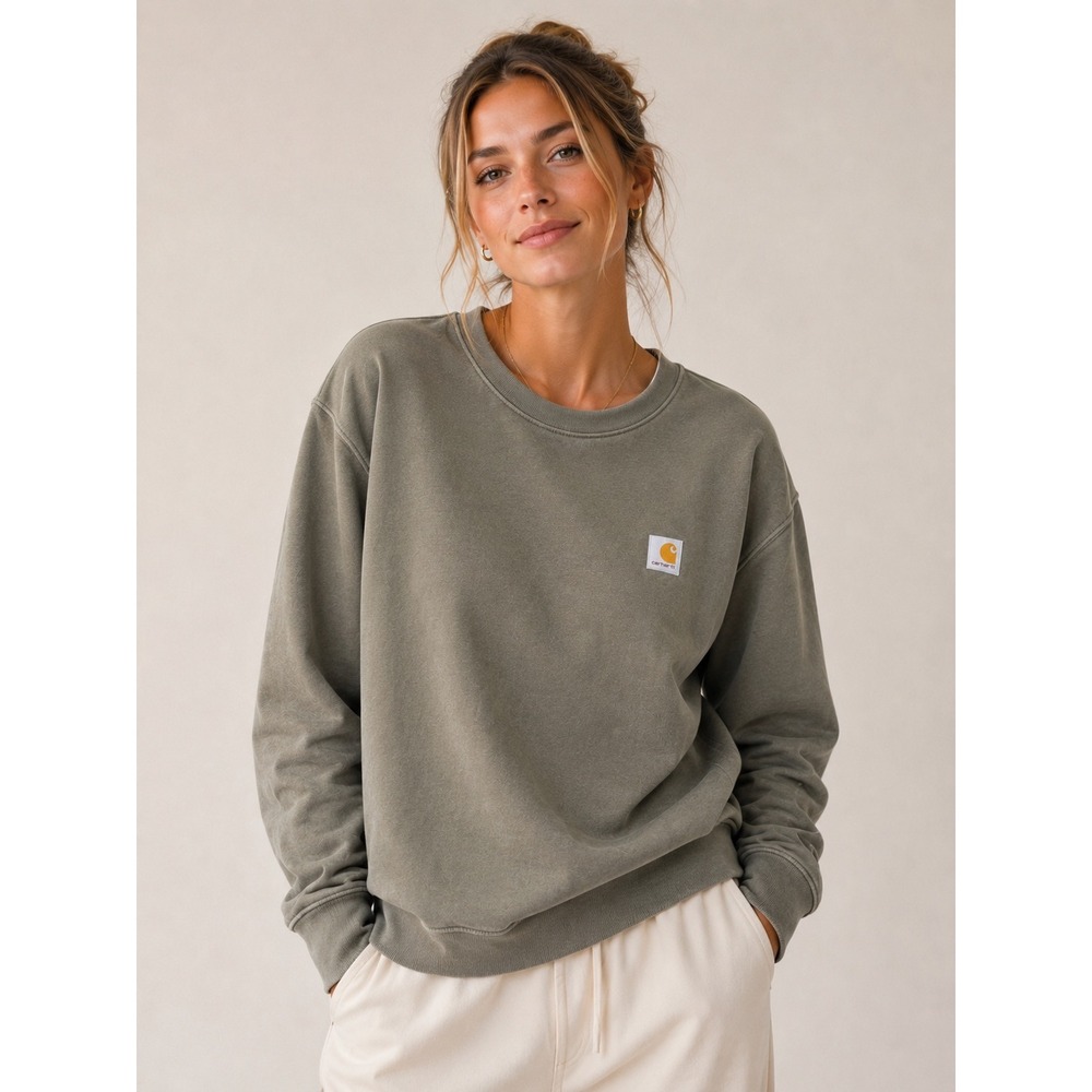 Carhartt Relaxed Fit Tencel Fiber Series Sweatshirt Olive Green 2X TS6179-W